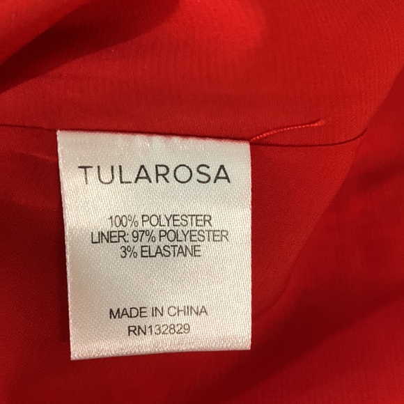 Tularosa Trinity Dress Color: Cherry ScarfSize: S - Picture 16 of 16